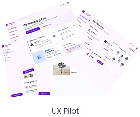 Desktop application trial created with UX Pilot