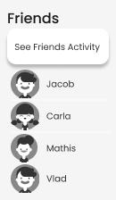 Friends wireframe
