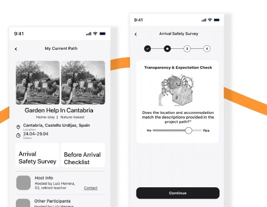 Accepted exchange and pre-arrival safety screens