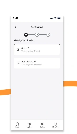 Profile verification and membership screens