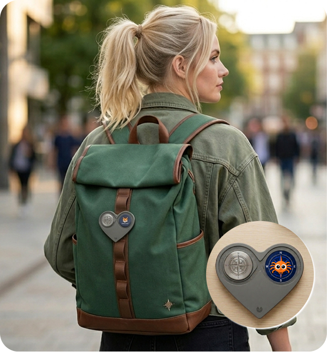 Traveler wearing the physical Stitch charm