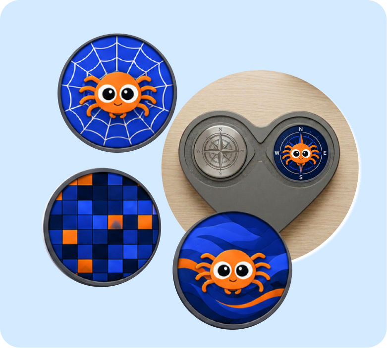 Stitch charm badge customization